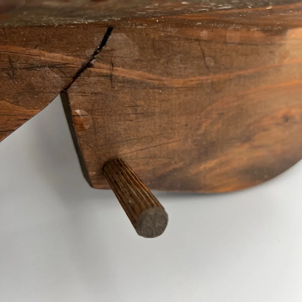 Vintage Wooden Interlocking 3 Heart Shaped Wall Shelf W/Peg Cottagecore Granny